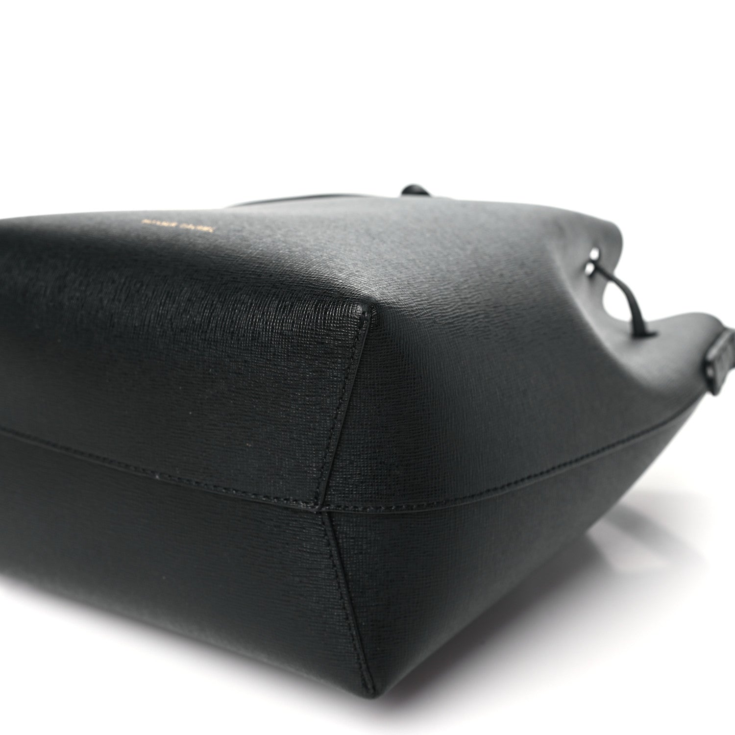 Mansur Gavriel Saffiano Mini Bucket Bag Black Flamma 10 of 13