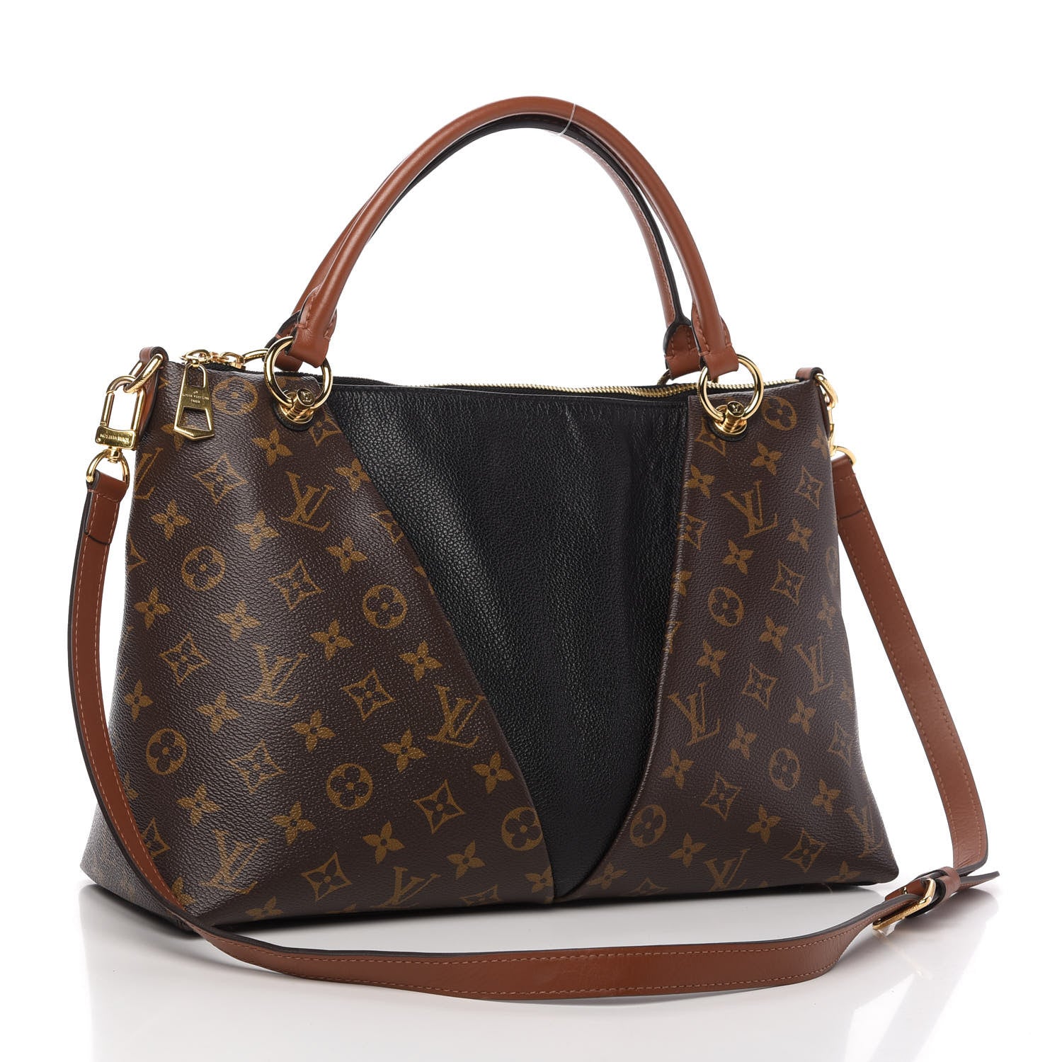 Louis Vuitton Monogram V Tote MM Black 3 of 10