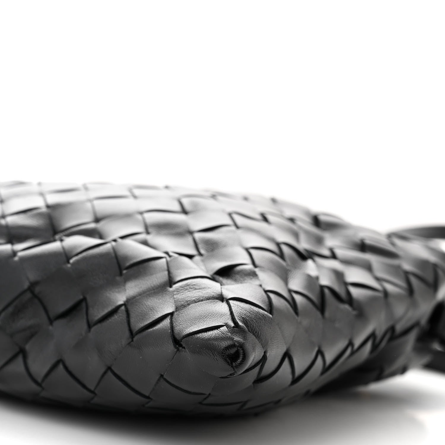 Bottega Veneta Calfskin Intrecciato Mini Hop Black 10 of 11