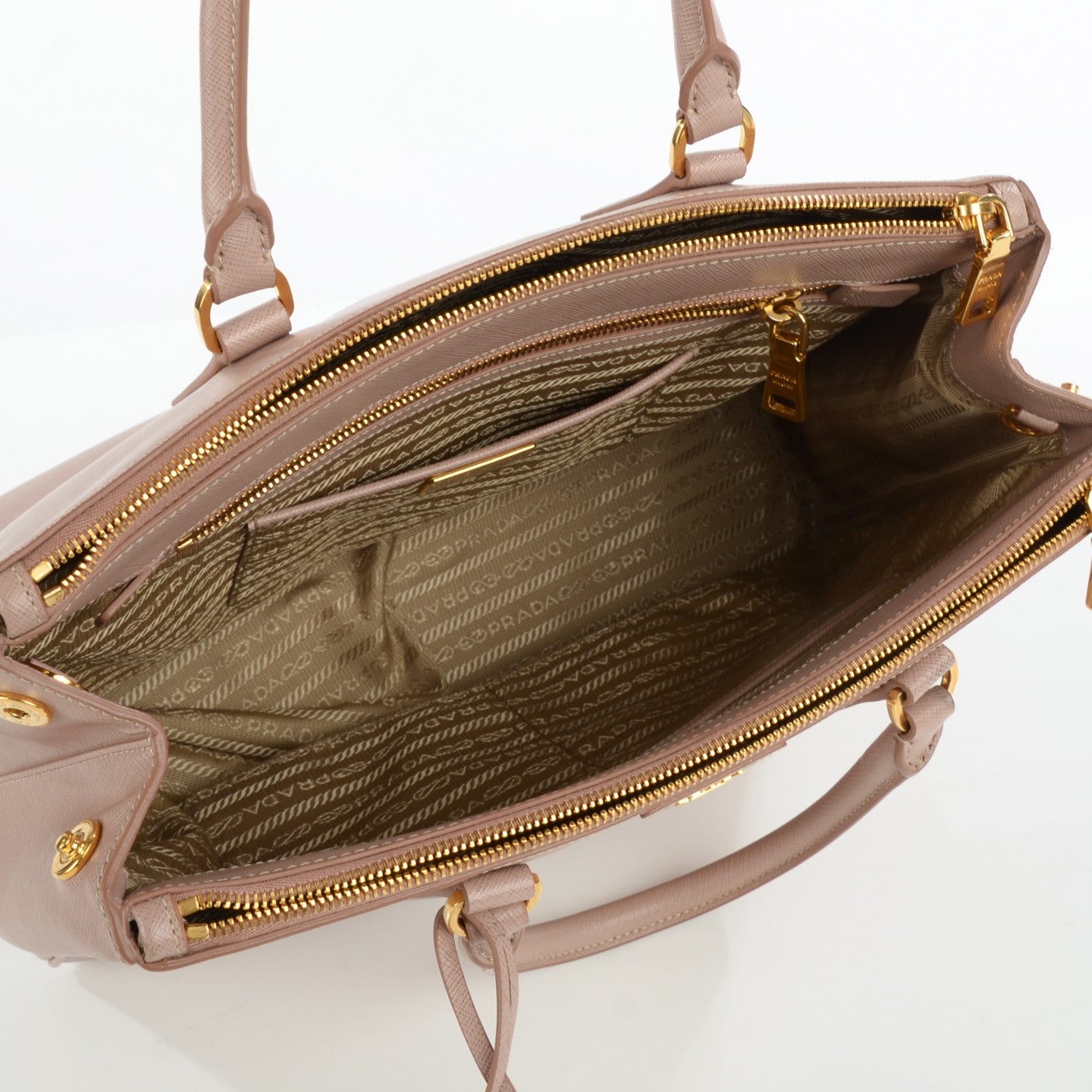 Prada Saffiano Medium Galleria Double Zip Tote Cammeo 5 of 9
