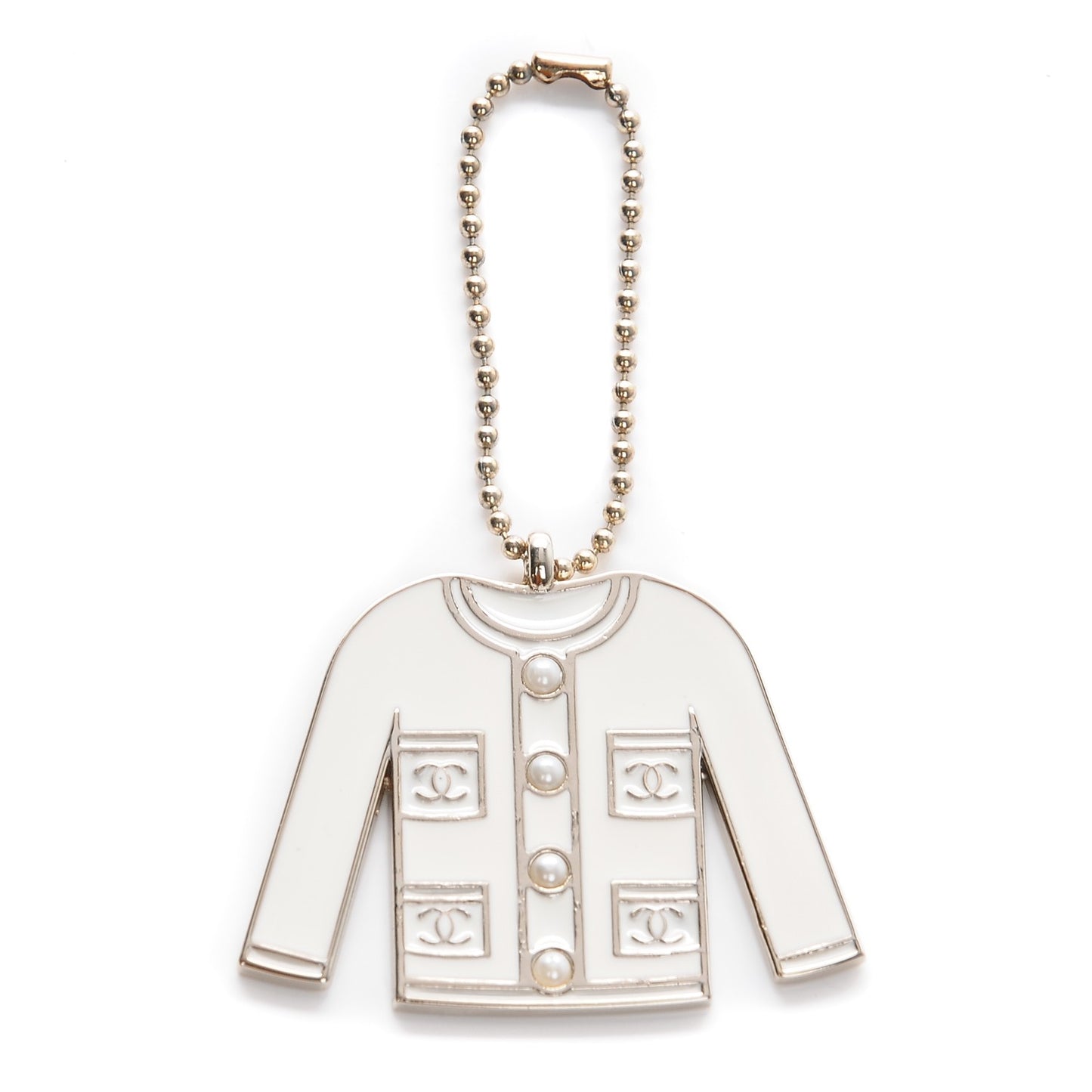 Pearl Enamel Blazer Jacket Charm