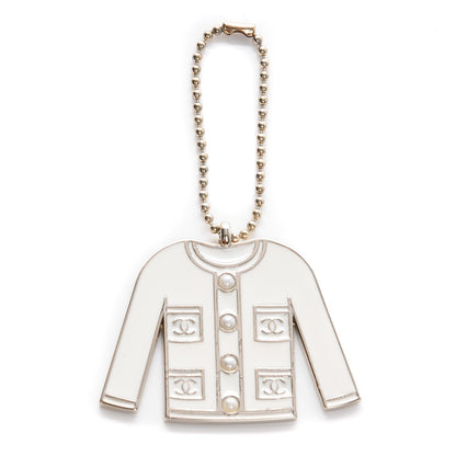 Chanel Pearl Enamel Blazer Jacket Charm 1 of 2