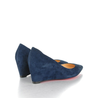 Christian Louboutin Veau Velours Pipina 55 Wedges 36.5 Night 4 of 7