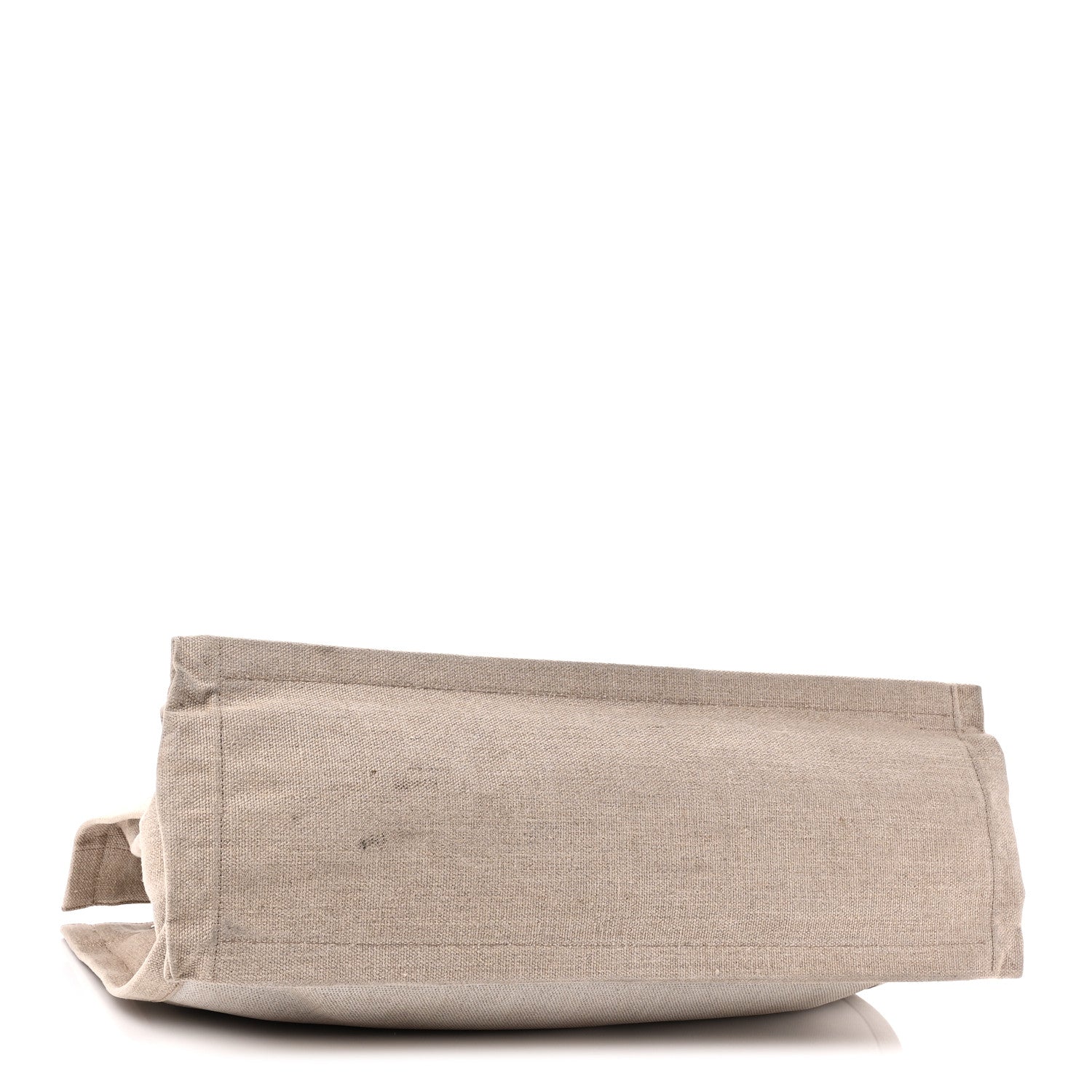 Saint Laurent Linen Calfskin Rive Gauche Tote Greggio Natural 4 of 9