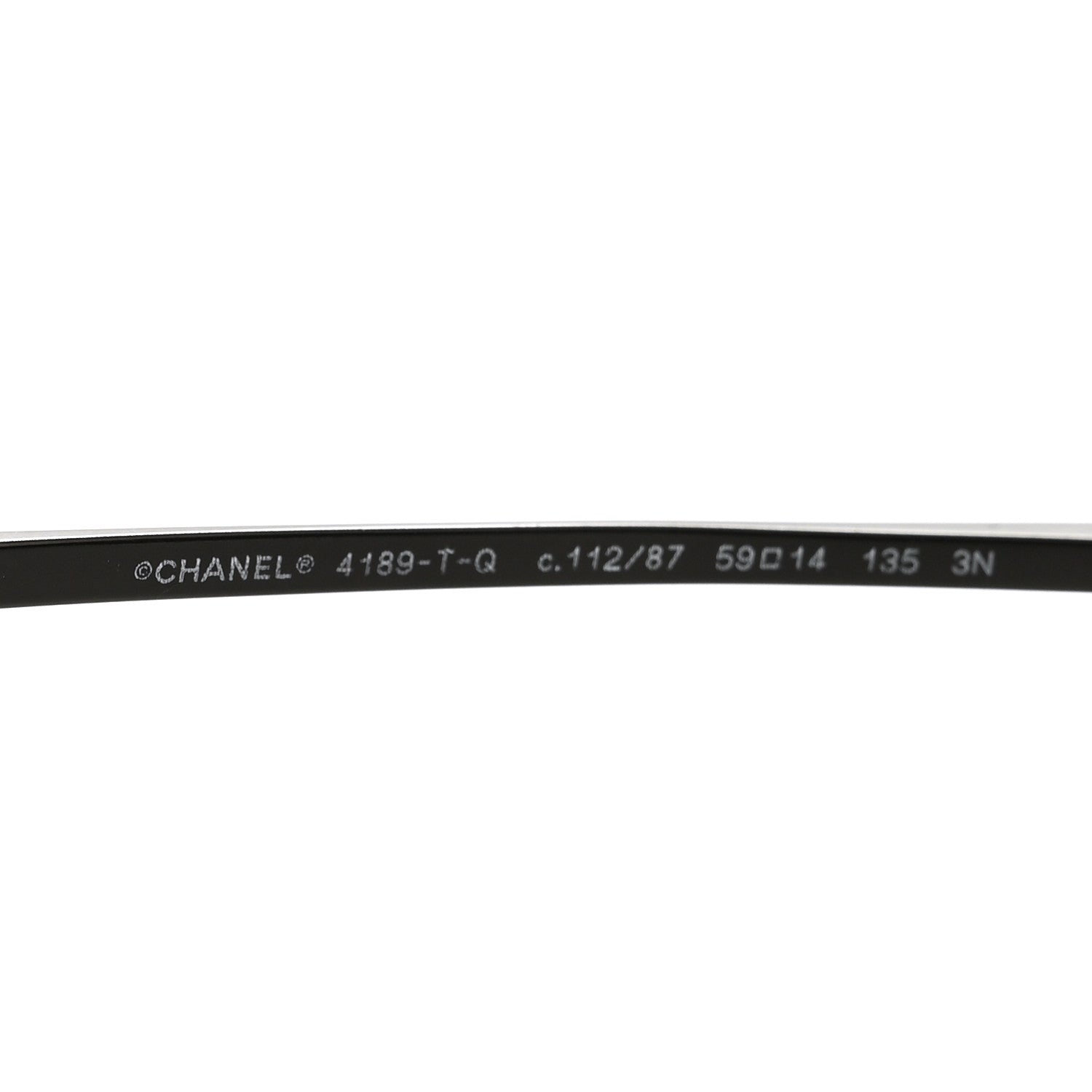 Chanel Aviator CC Sunglasses 4189-T-Q Black 5 of 8