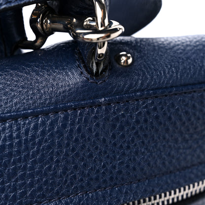 Salvatore Ferragamo Calfskin Medium Sofia Satchel Navy 12 of 15