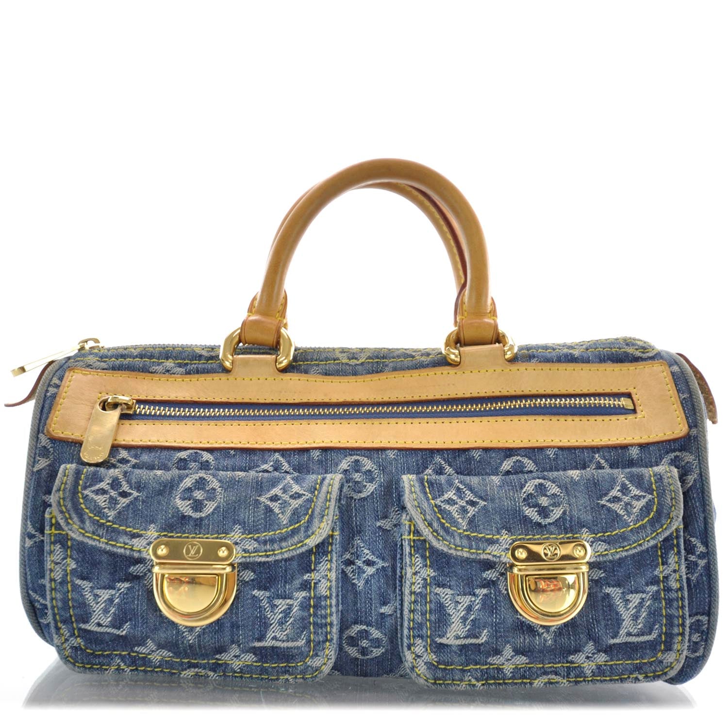 Louis Vuitton Monogram Denim Neo Speedy Blue 1 of 9