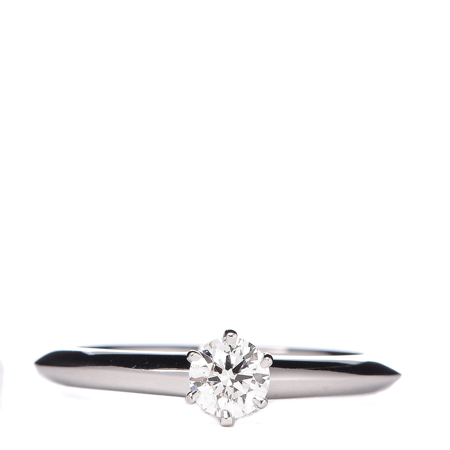 Platinum Diamond .23ct Solitaire Engagement Ring 47 4
