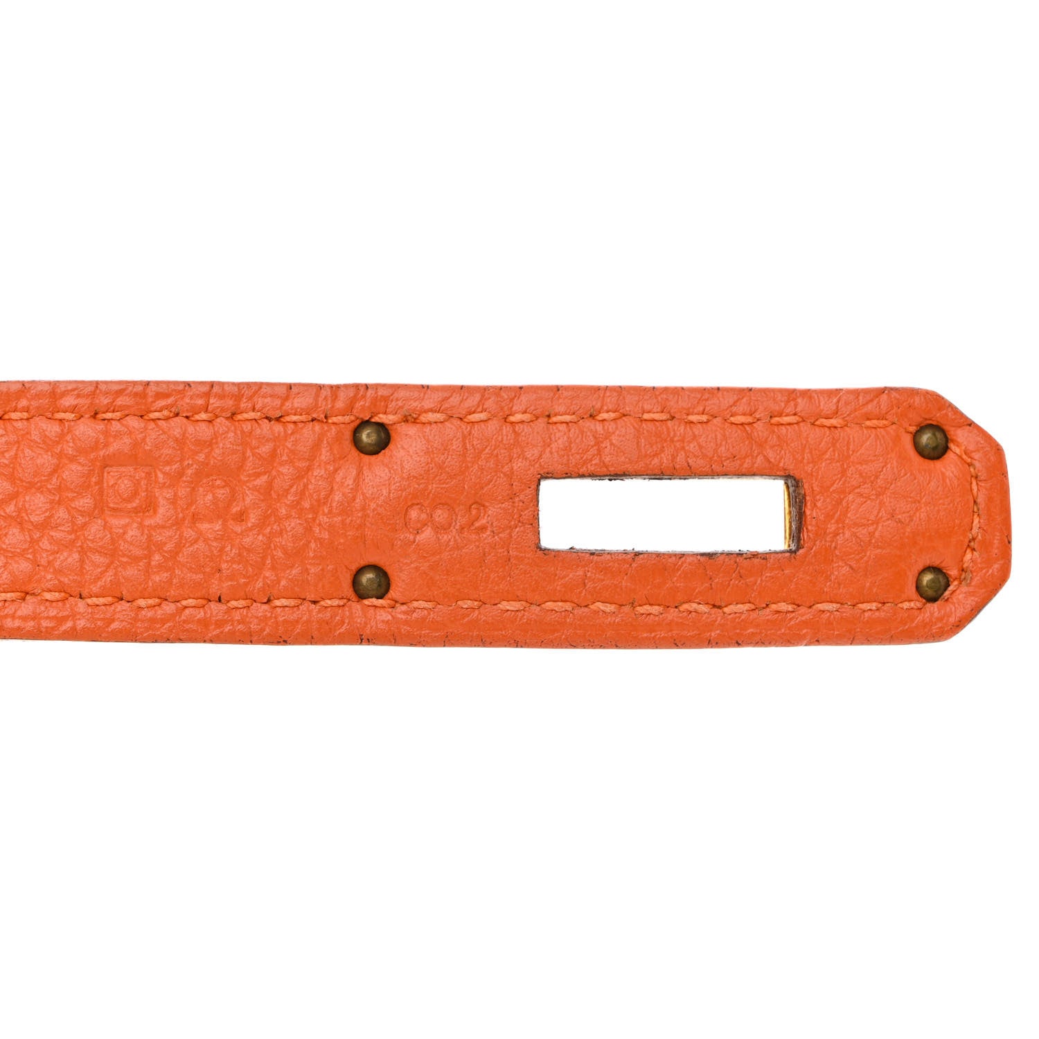 Hermes Togo Kelly Retourne 35 Orange 7 of 13