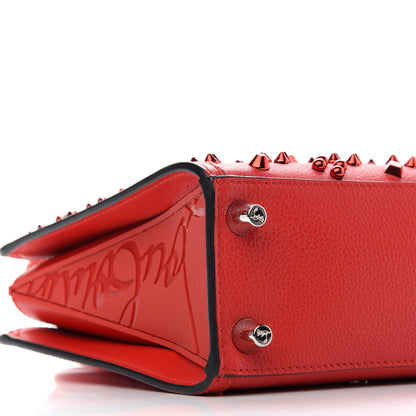 Christian Louboutin Calfskin Spikes Loubinthesky Mini Paloma Red 8 of 9