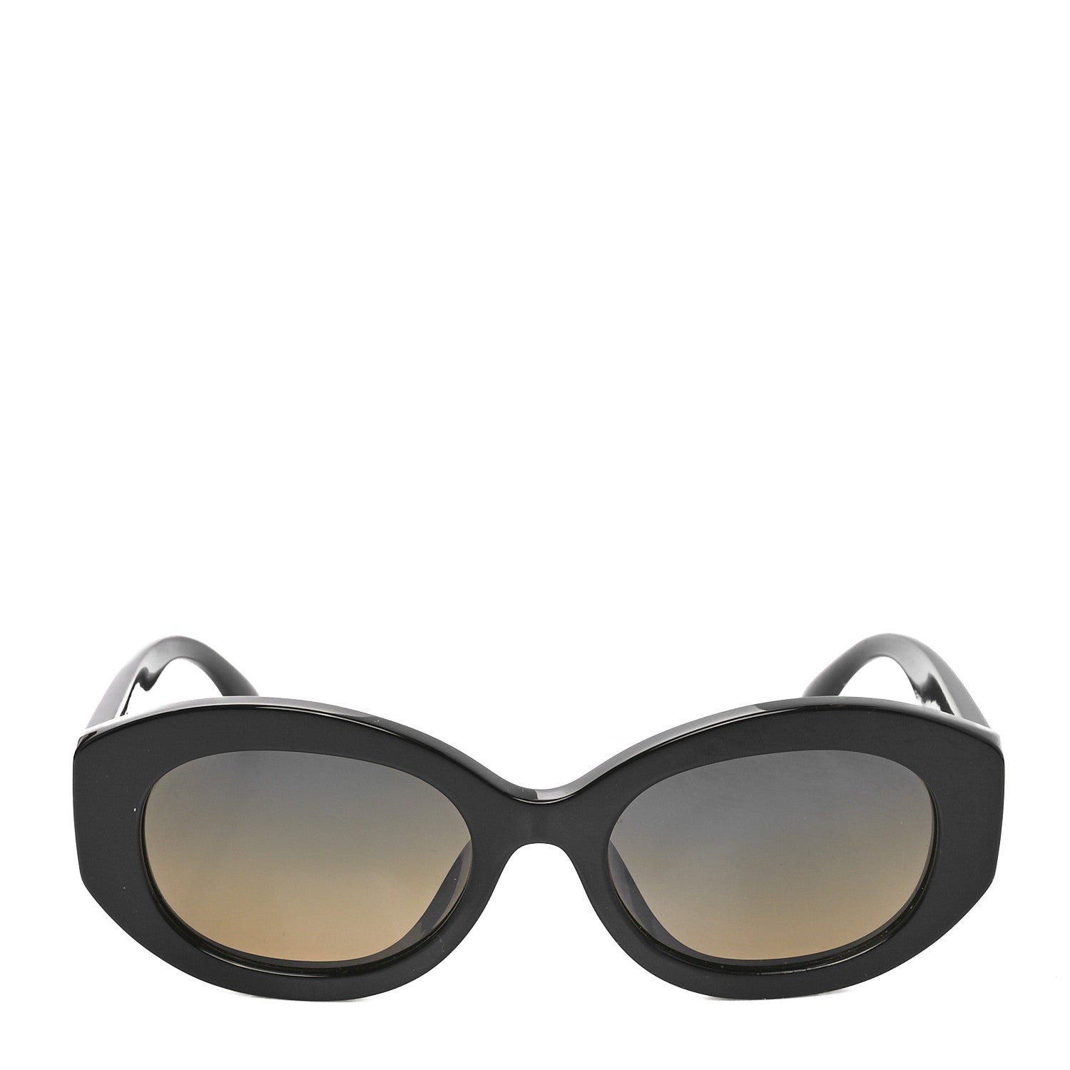 Chanel Acetate Nyon Oval CC Sunglasses 5528-A Black 2 of 7