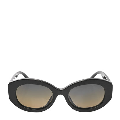 Chanel Acetate Nyon Oval CC Sunglasses 5528-A Black 2 of 7