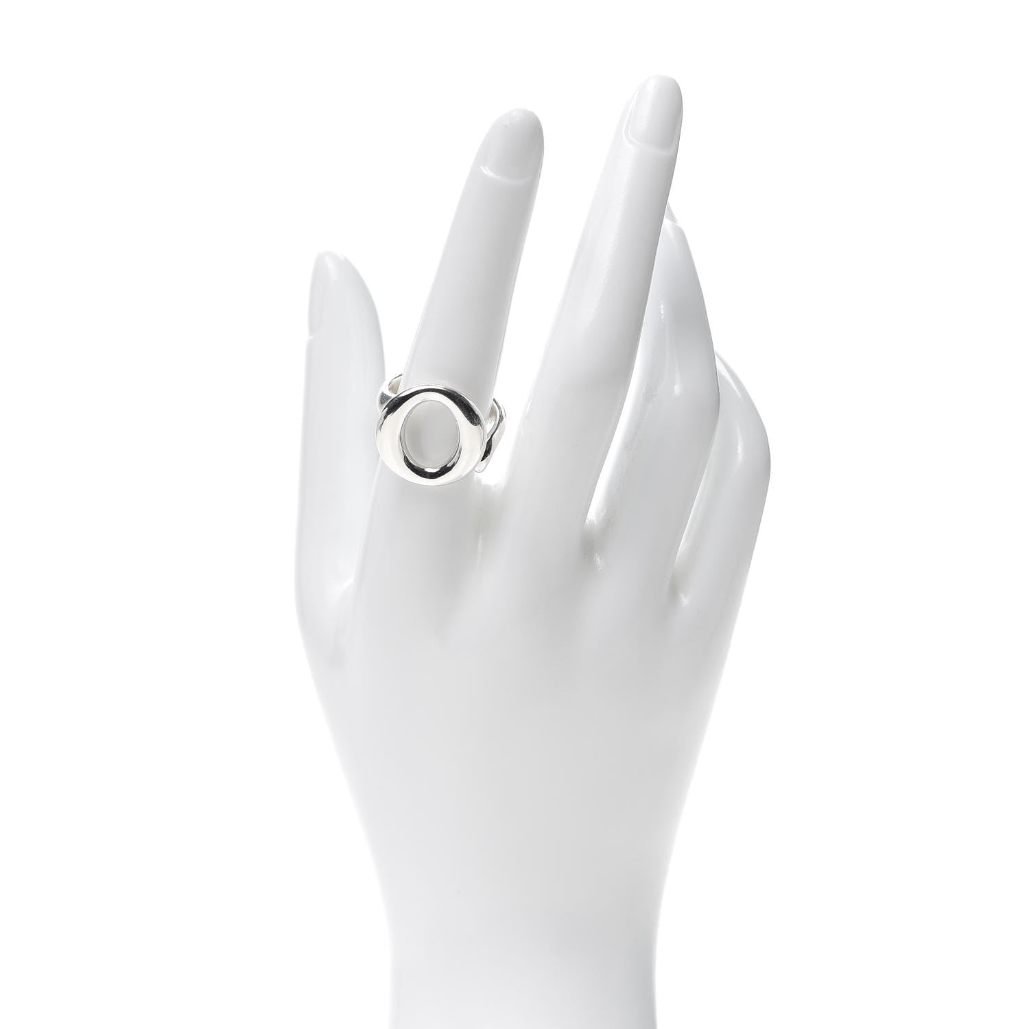 Tiffany Sterling Silver Elsa Peretti Sevillana Ring 58 8.25 2 of 6
