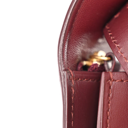 Celine Box Calfskin Medium Classic Box Flap Bag Burgundy 18 of 21