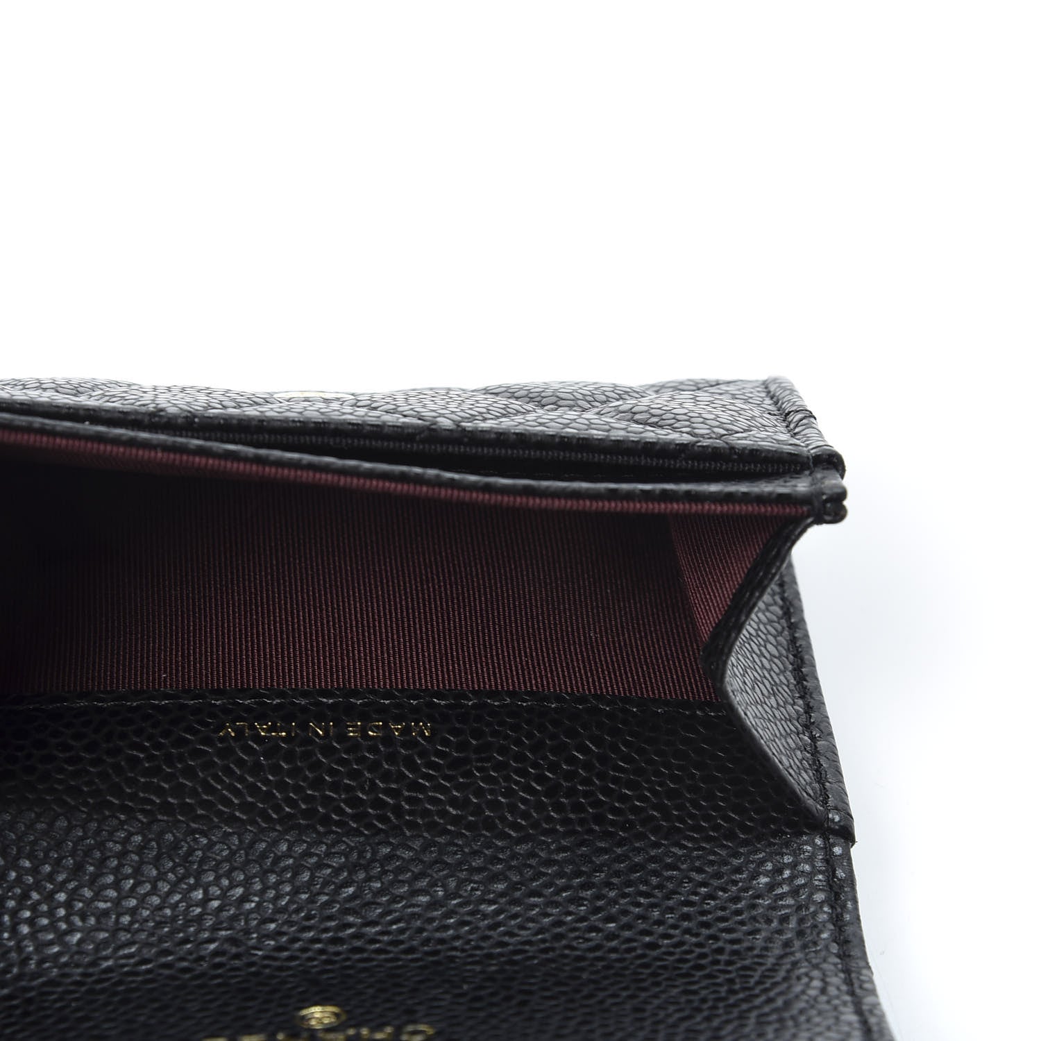 Chanel Caviar Quilted Flap Card Holder Wallet Black 4 of 9