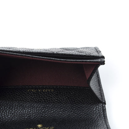 Chanel Caviar Quilted Flap Card Holder Wallet Black 4 of 9