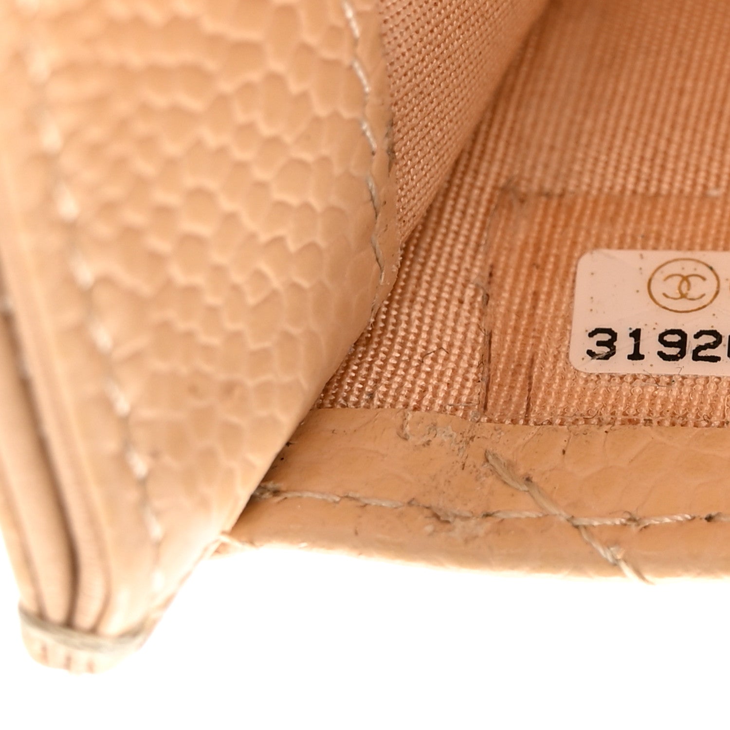 Chanel Caviar Quilted Card Holder Beige 8 of 15