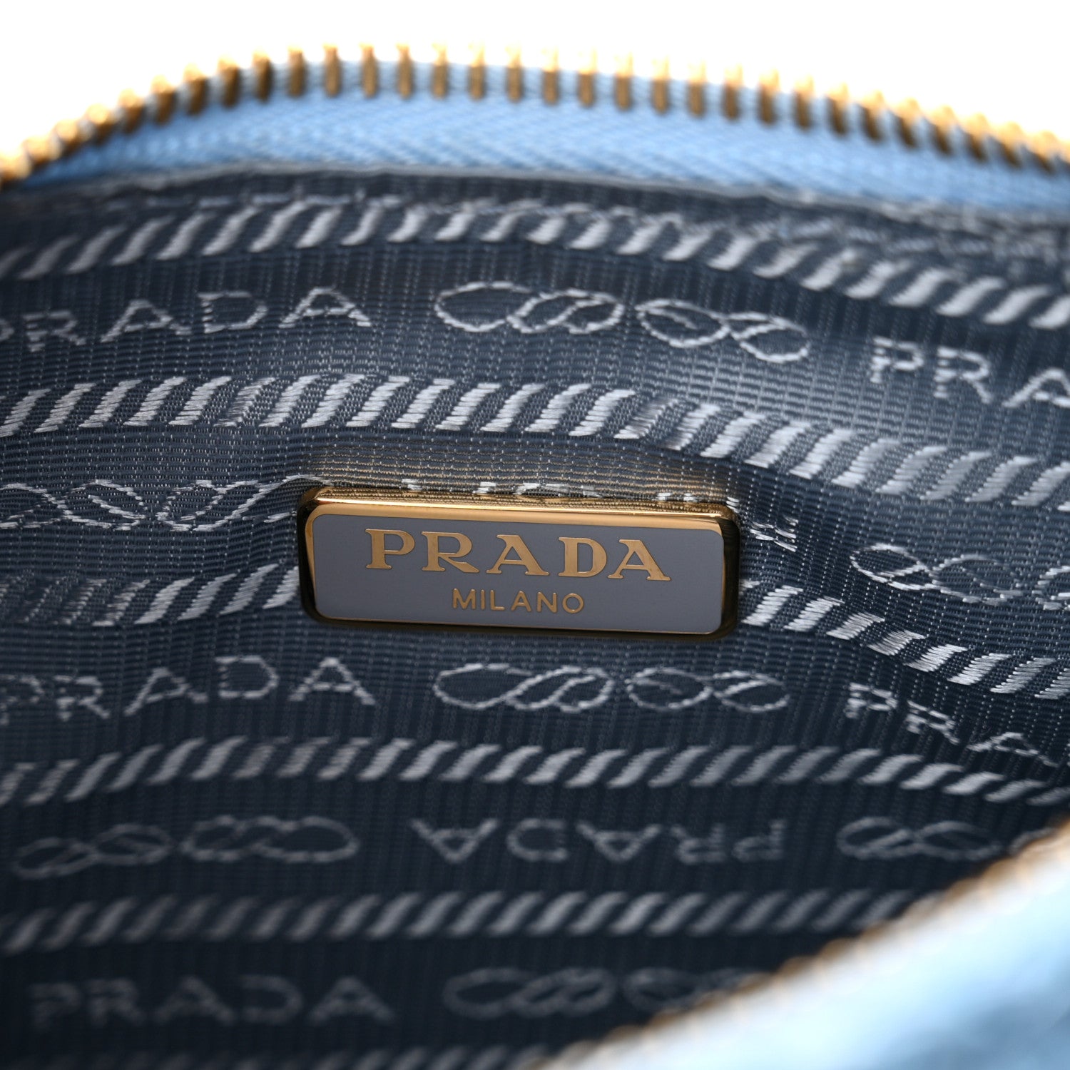 Prada Yarn Raffia Effect Crochet Re-Edition 2005 Shoulder Bag Celeste 5 of 11