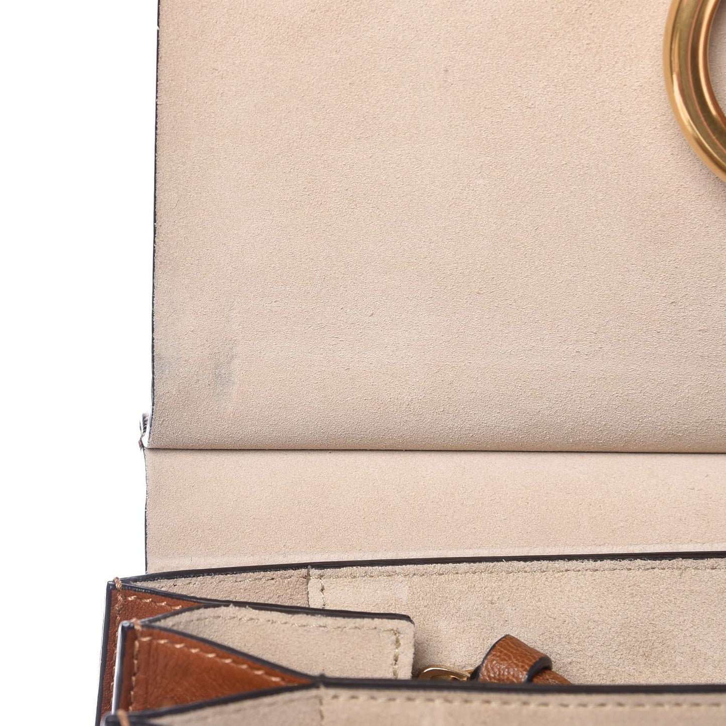 Goatskin Medium Faye Shoulder Bag Caramel