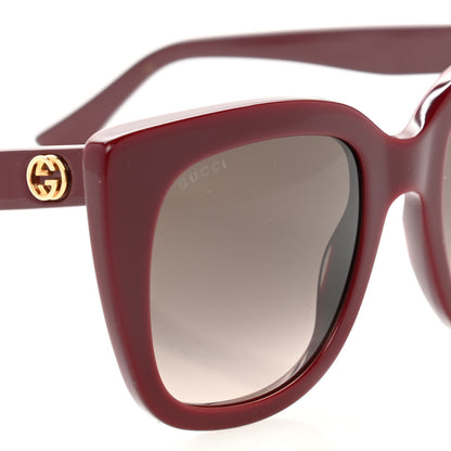 Gucci Cat Eye GG0163S Sunglasses Burgundy 6 of 6