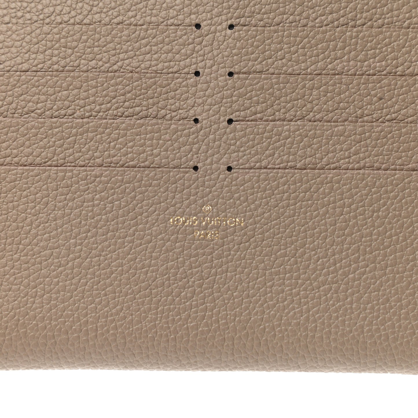 Calfskin Felicie Chain Wallet Card Holder Insert Tourterelle