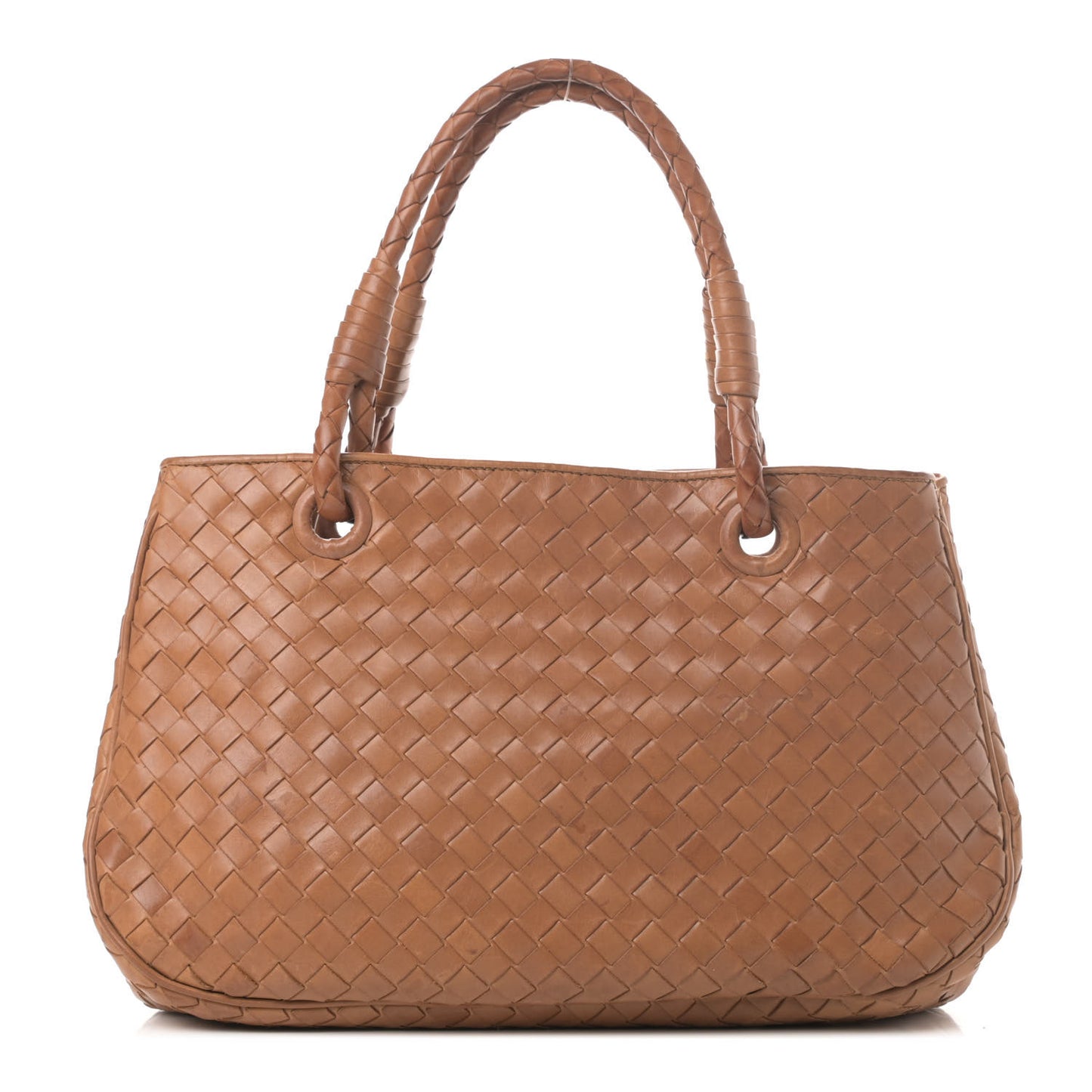 Nappa Intrecciato Woven Tote Noce