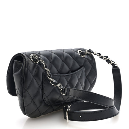 Chanel Calfskin Quilted CC Uniform Flap Belt Bag Black 3 of 10
