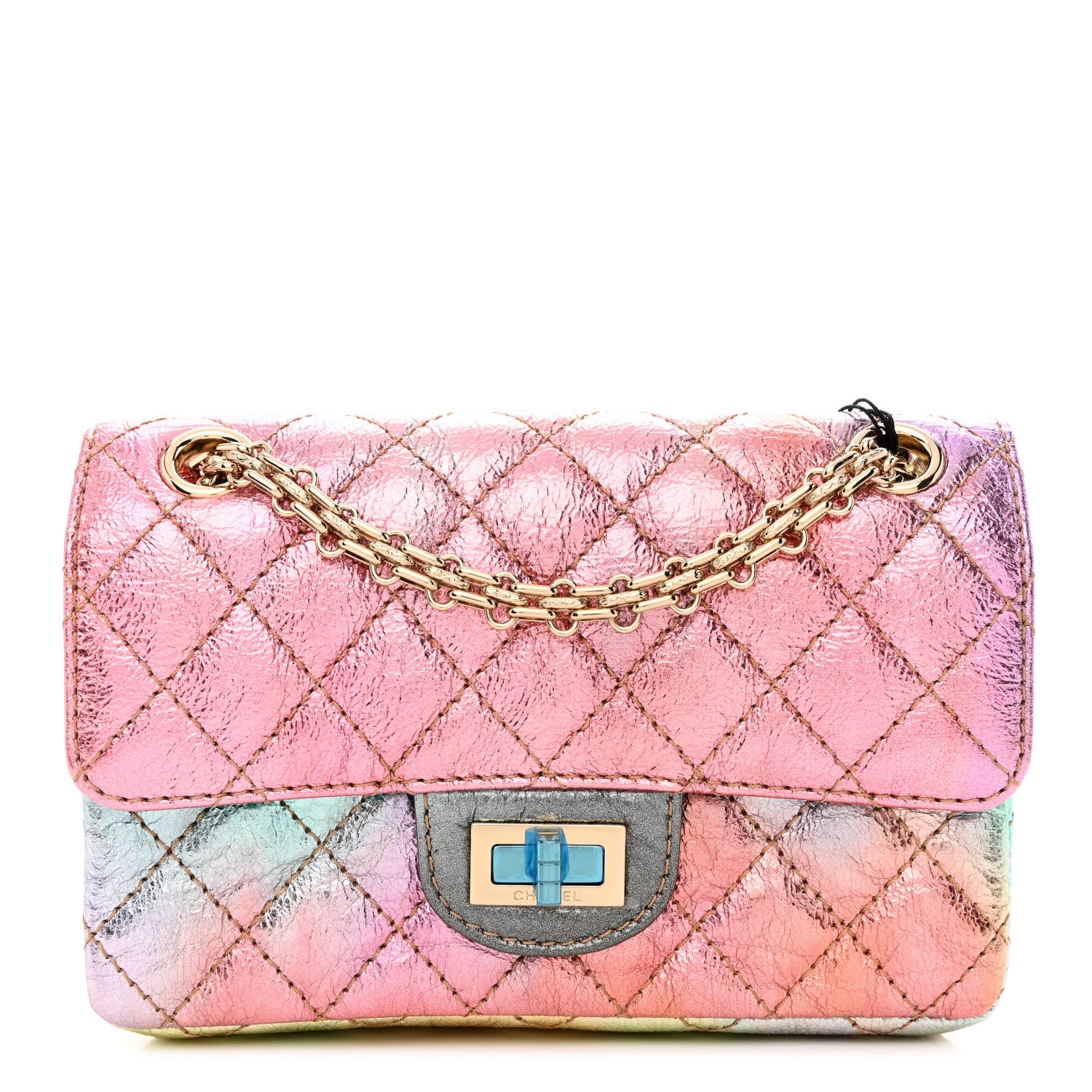 Chanel Metallic Goatskin Quilted Mini 2.55 Reissue Flap Multicolor 1 of 10