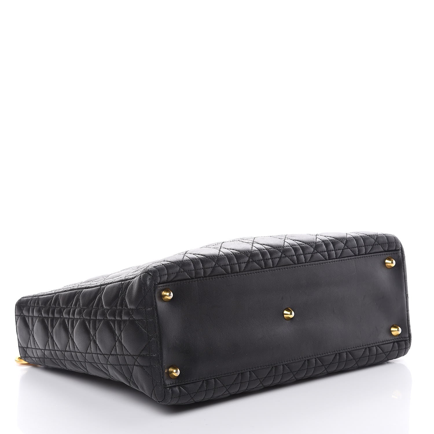 Christian Dior Lambskin Cannage Large Lady Dior Black 4 of 8