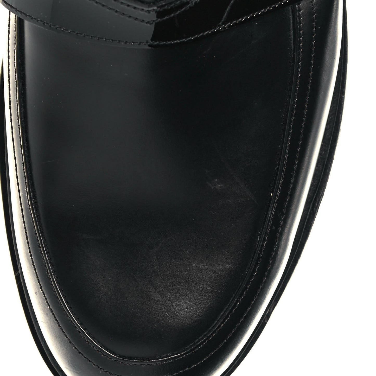 Calfskin Patent Mens Darblay Loafers 45 Black