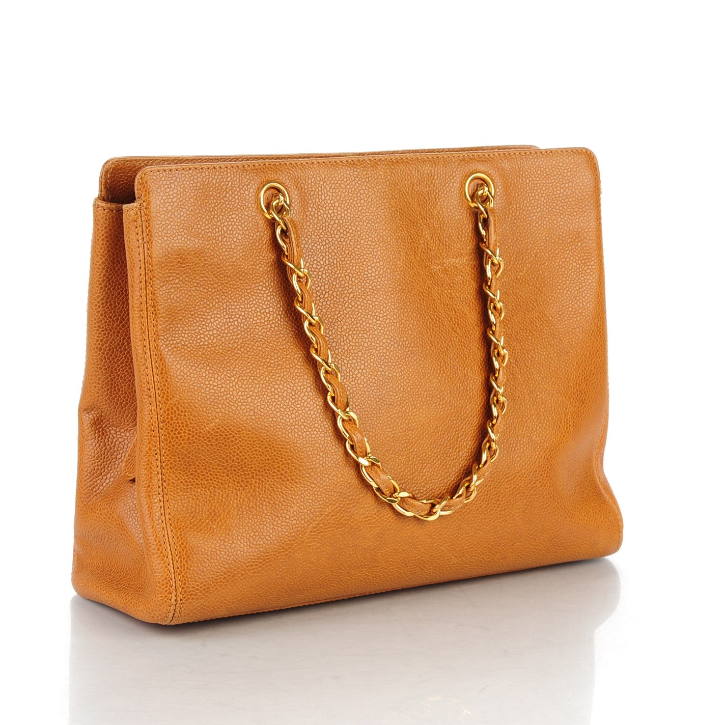 Caviar Shoulder Bag Light Brown