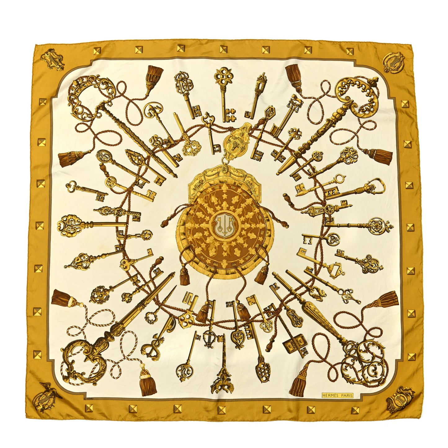 Silk Keys Les Cles Scarf 90