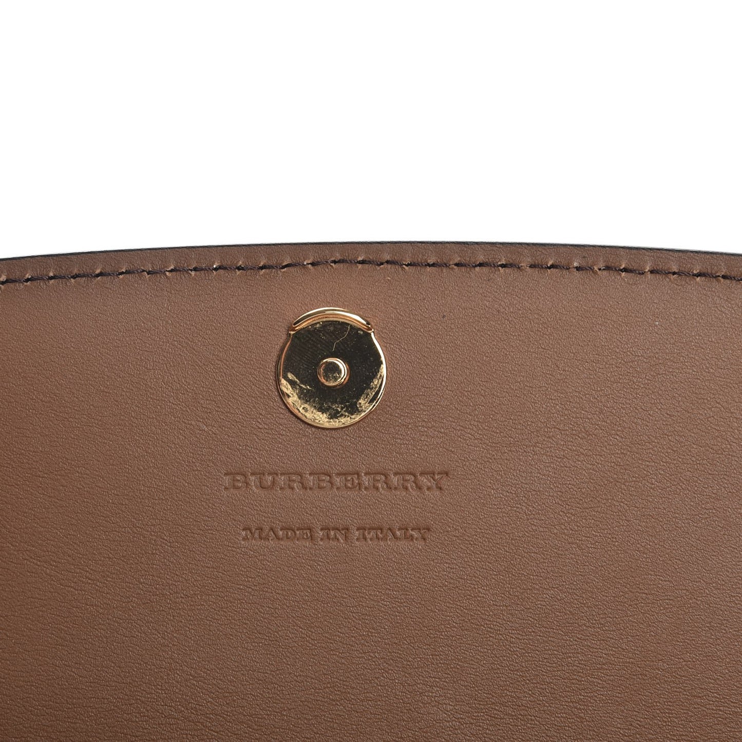 Derby Calfskin House Check Henley Wallet On Chain Tan
