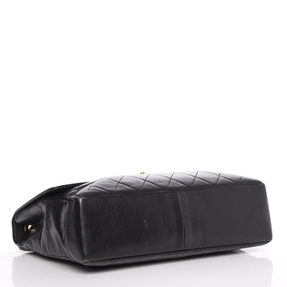 Chanel Lambskin Quilted XL Jumbo Single Flap Black 5 of 21