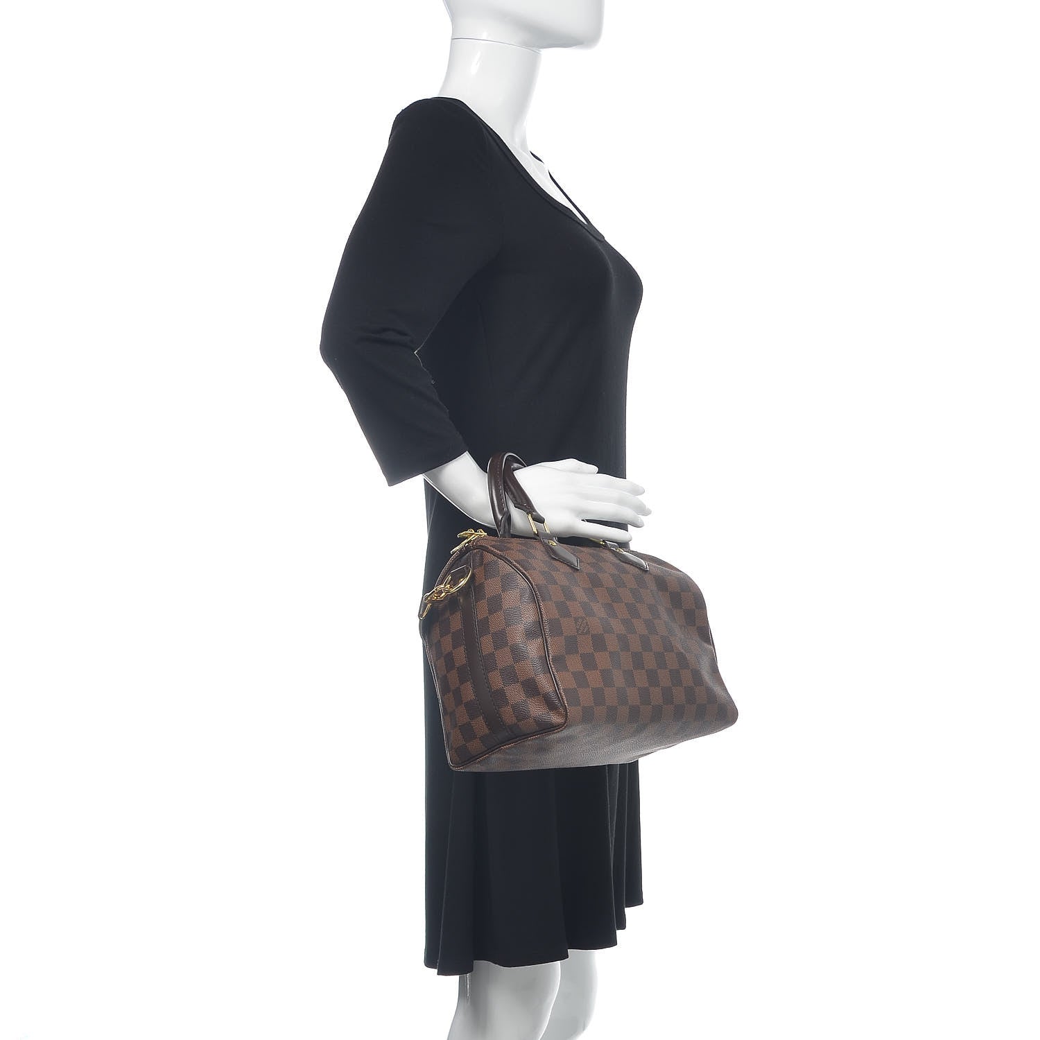 Louis Vuitton Damier Ebene Speedy Bandouliere 25 3 of 16