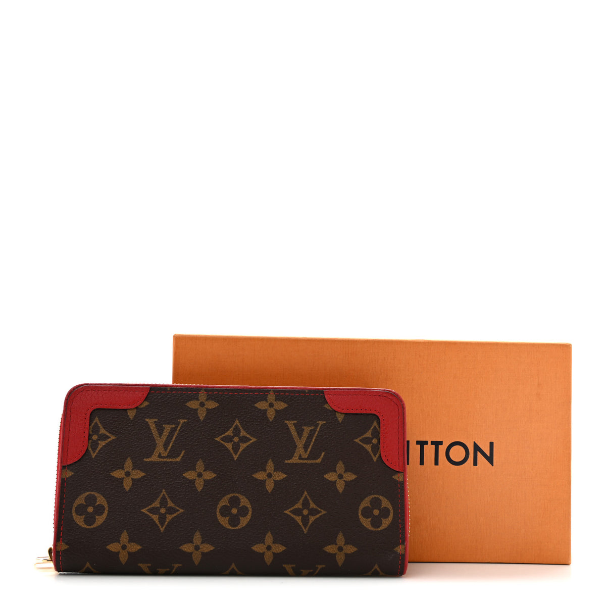 Louis Vuitton Monogram Retiro Zippy Wallet Cherry 14 of 14