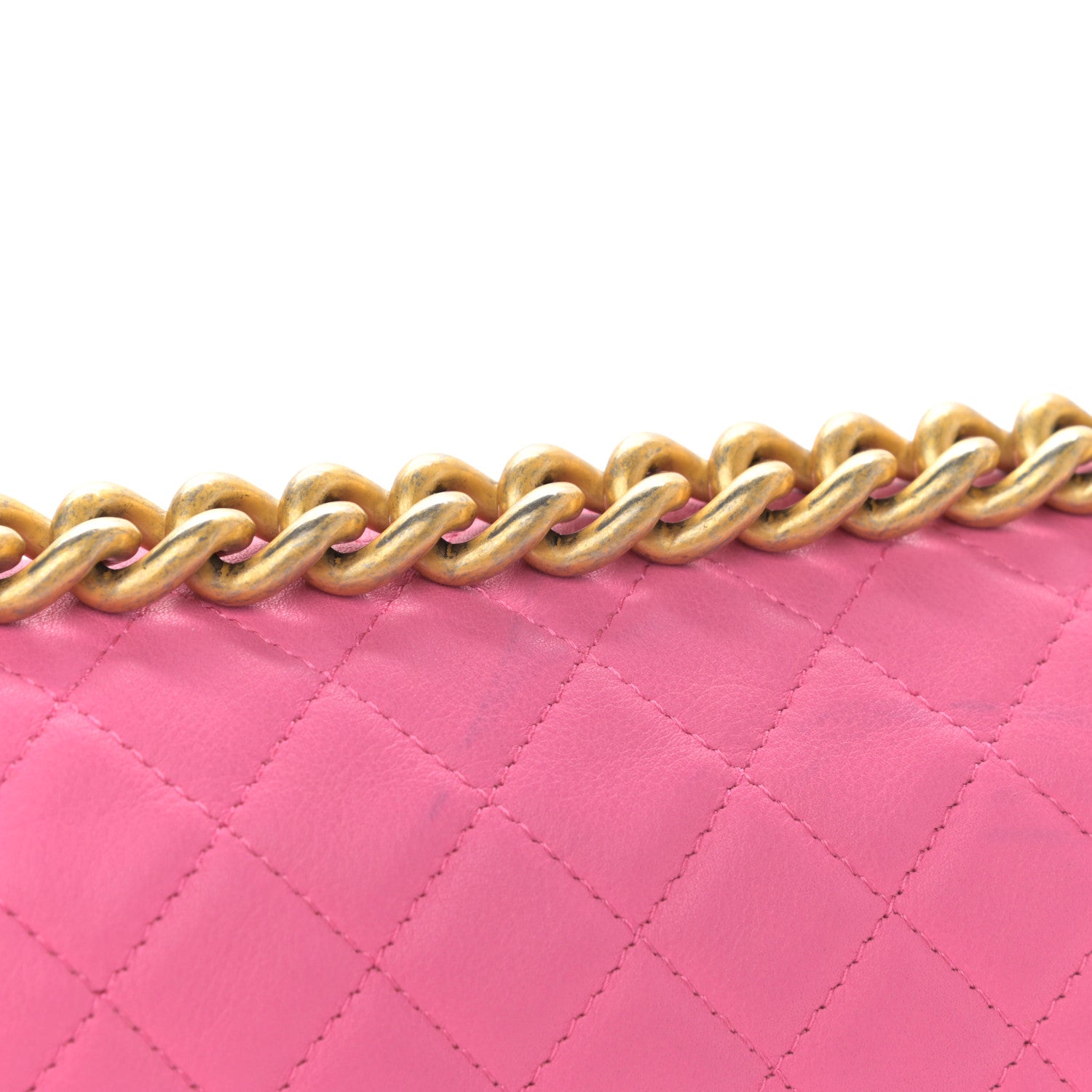 Chanel Calfskin Quilted Medium Boy Flap Pink 14 of 15