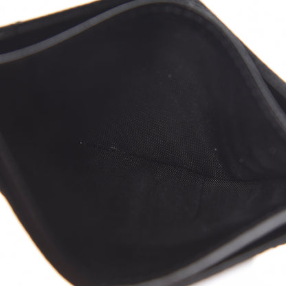 Saint Laurent Grain De Poudre Matelasse Chevron Monogram Credit Card Case Black 11 of 13