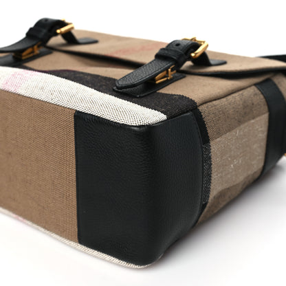Burberry Canvas Mega Check Small Baildon Messenger Bag Black 9 of 9