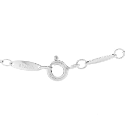 Tiffany Sterling Silver Diamond .03ct Elsa Peretti Diamonds by the Yard Pendant Necklace 5 of 5