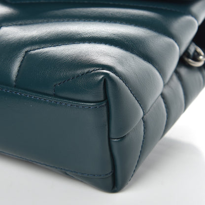 Saint Laurent Calfskin Y Quilted Monogram Toy Loulou Satchel Dark Turquoise 8 of 8