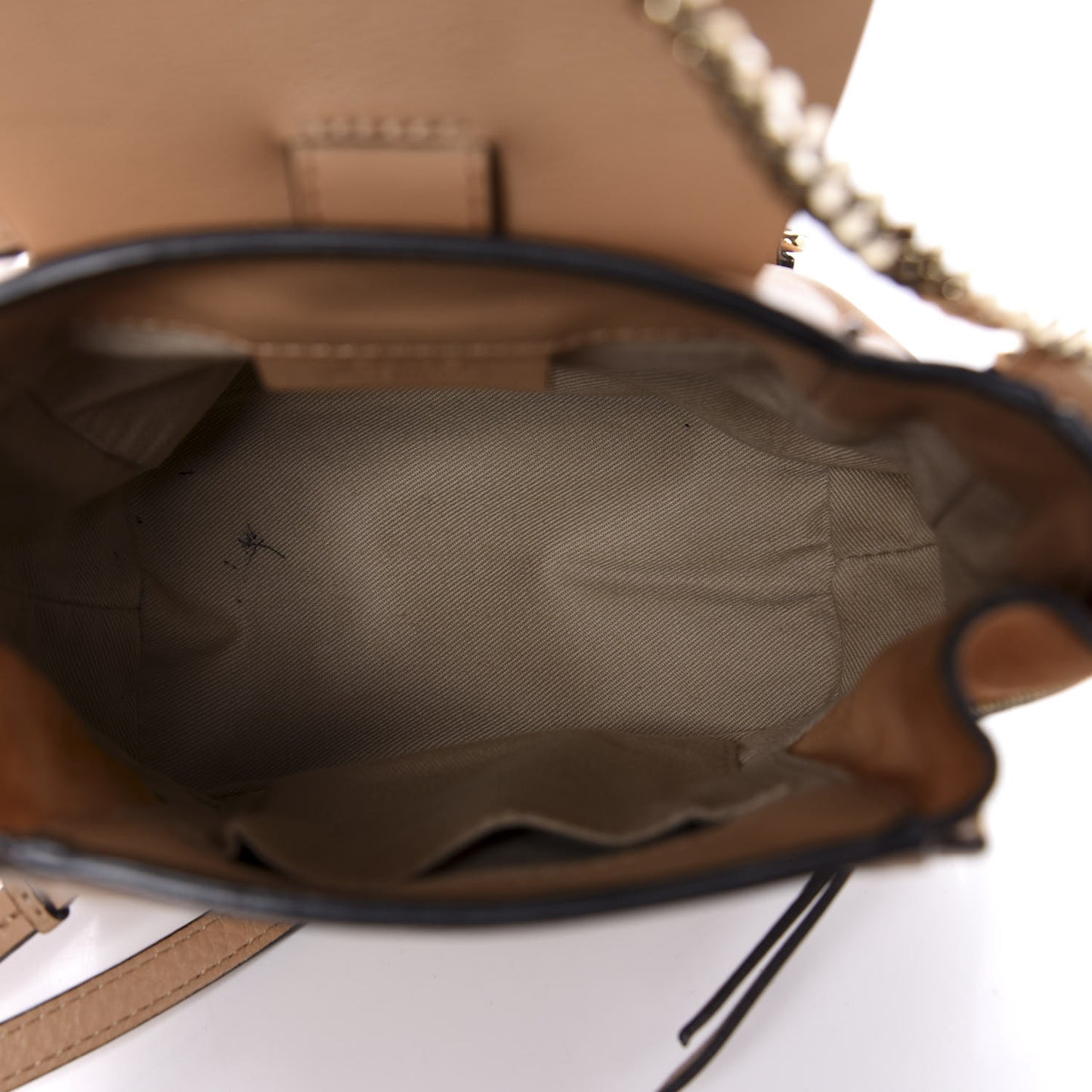 Suede Calfskin Mini Faye Backpack Blush Nude