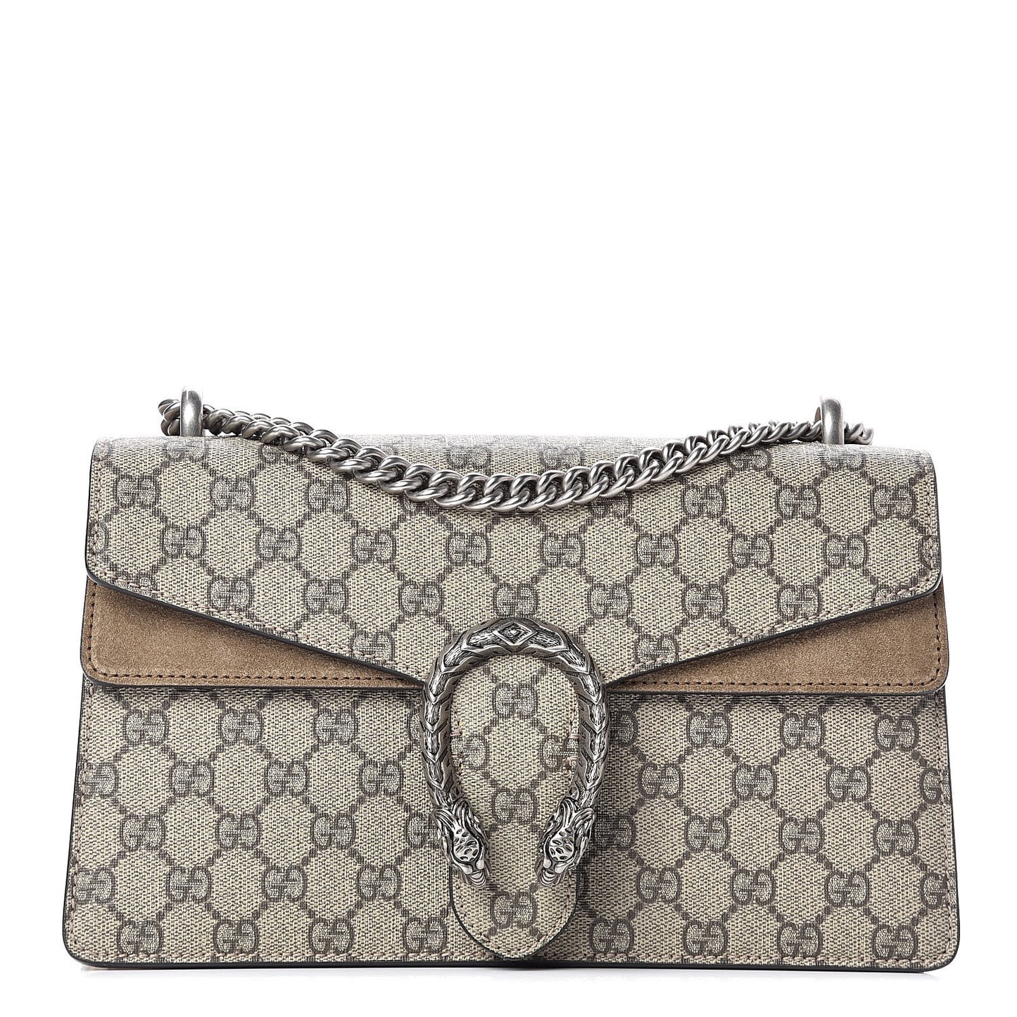 GG Supreme Monogram Small Dionysus Shoulder Bag Taupe