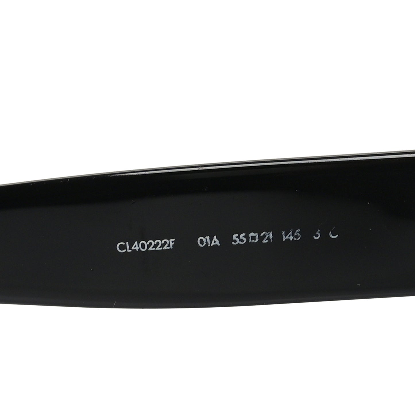 Acetate Triomphe Sunglasses CL40222F Black