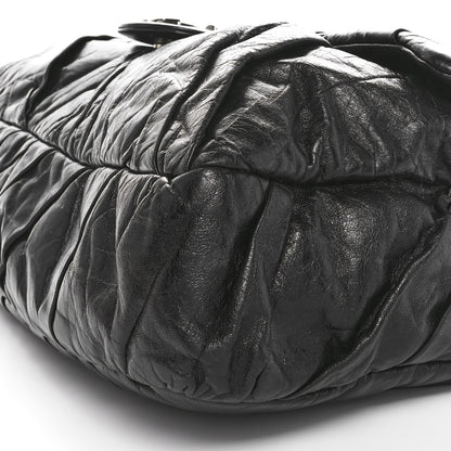 Chanel Glazed Calfskin Twisted Maxi Flap Black 10 of 10