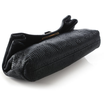 Louis Vuitton Calfskin Quilted Monogram Altair Clutch Black 3 of 6