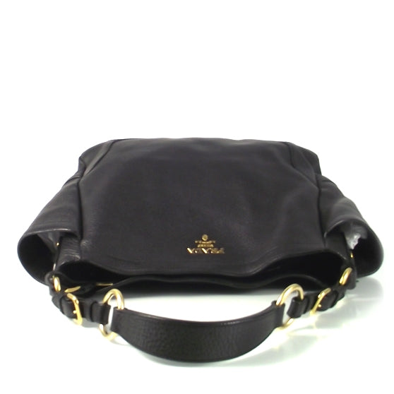 Vitello Daino Double Pocket Shoulder Bag