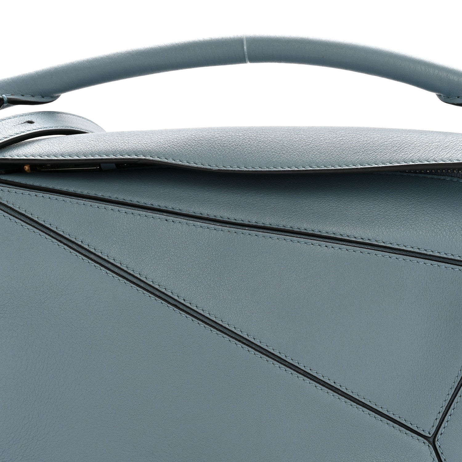 Loewe Calfskin Small Puzzle Bag Stone Blue 8 of 12