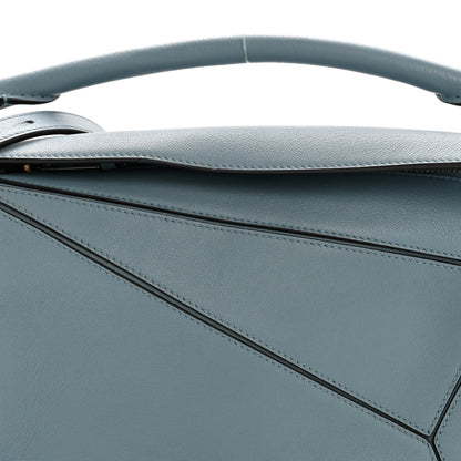 Loewe Calfskin Small Puzzle Bag Stone Blue 8 of 12