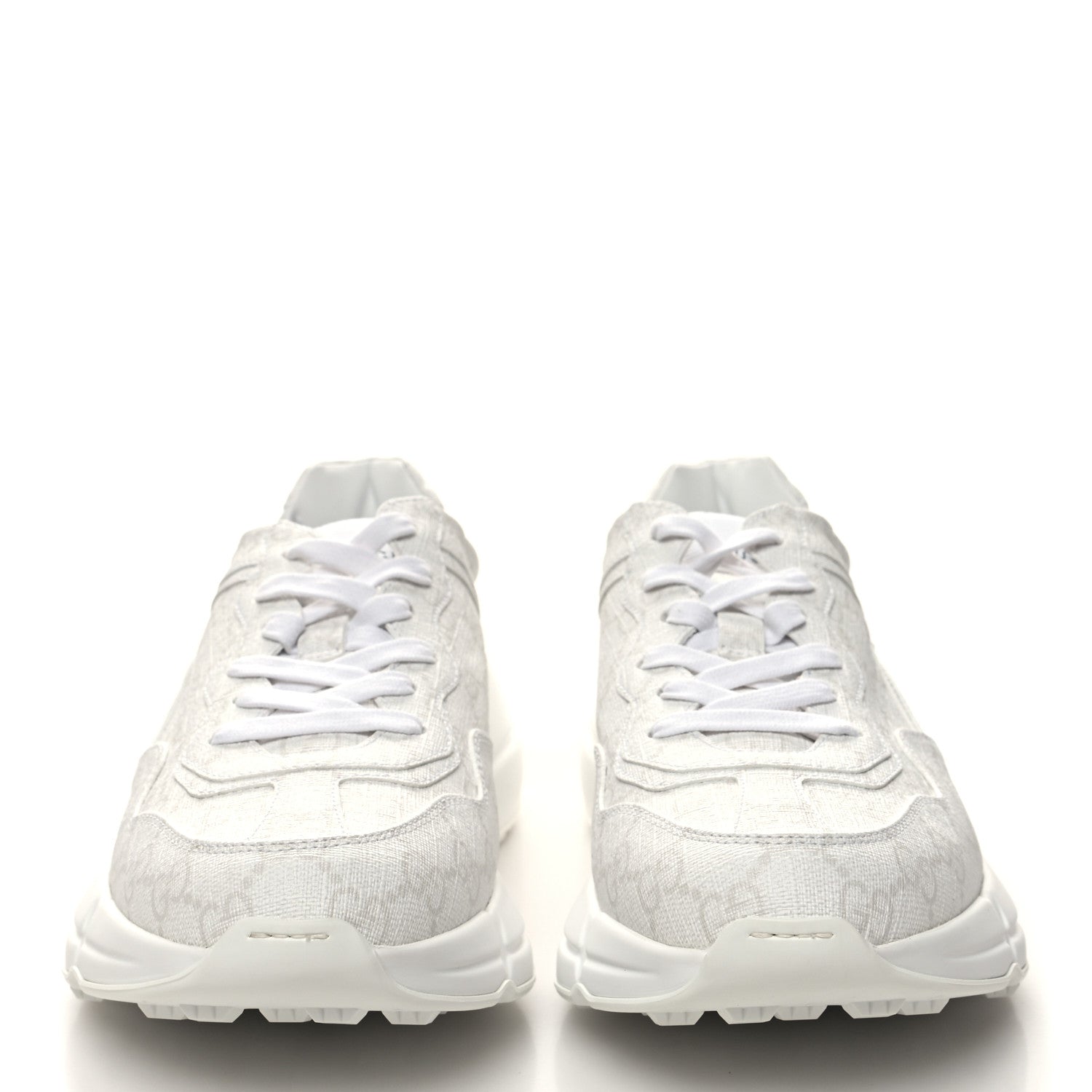 Gucci GG Supreme Monogram Womens Rhyton Sneakers 39 White 2 of 9